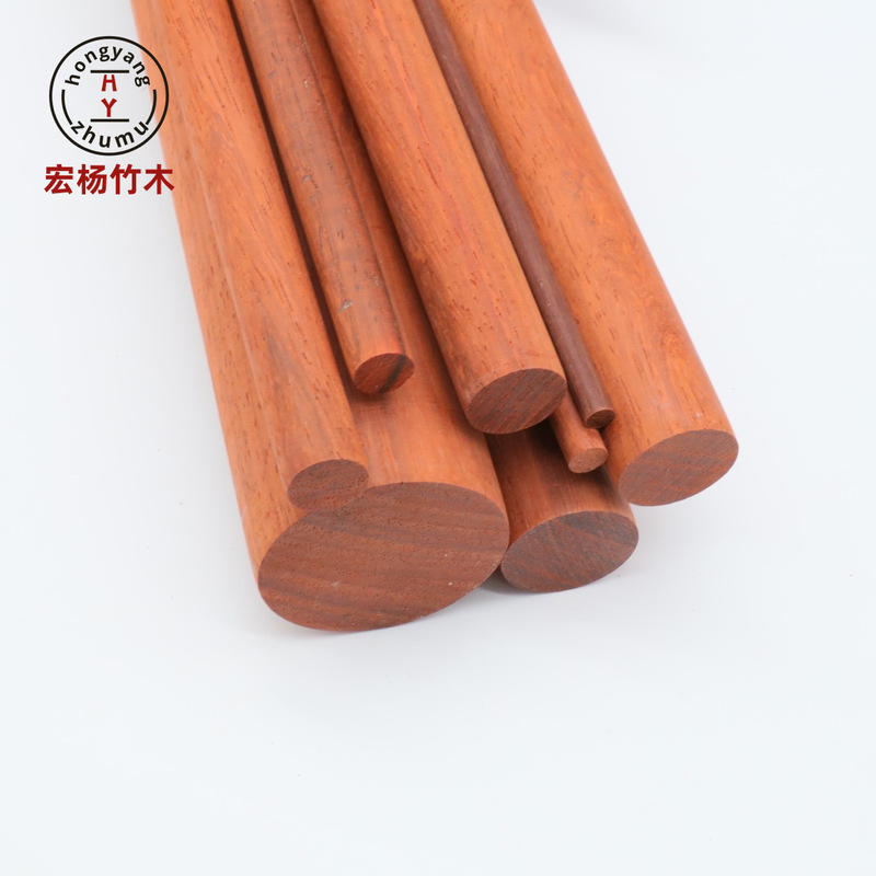 メーカー在庫あり 純木 レッドパール材 丸棒 装飾棒 DIY素材 丸棒 木製ハンガーロッド ヨガ棒 丸棒|undefined
