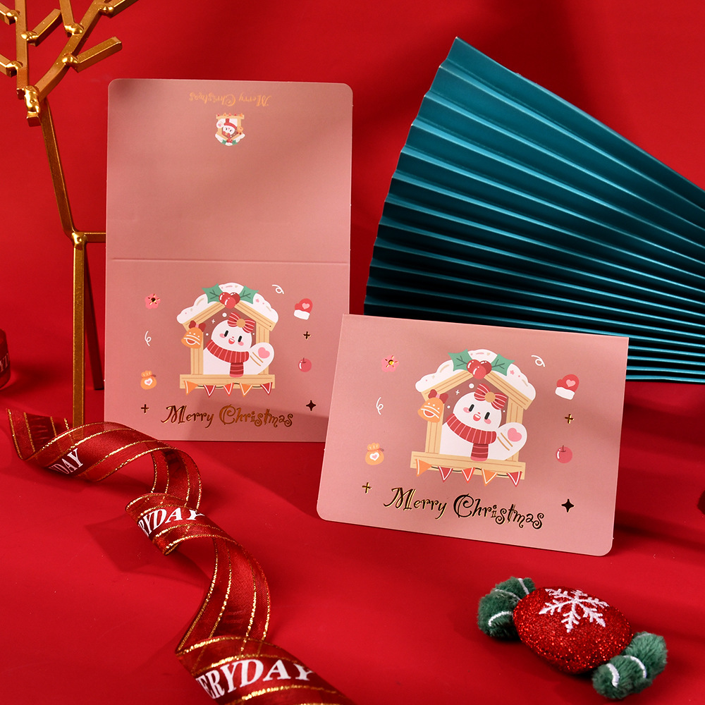 Amazon Hot Sale Navidad tarjetas de felicitación inswind festivales tarjetas de felicitación de negocios tarjetas de regalo de acompañantes de alto nivel