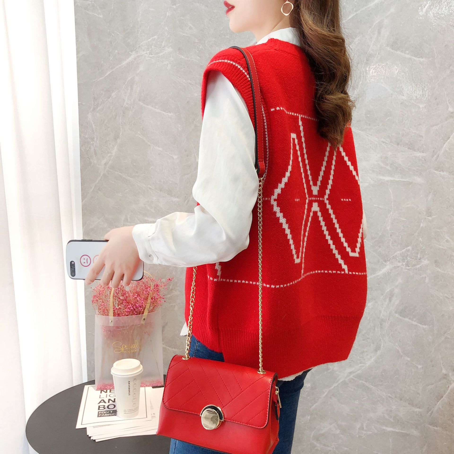 Gilet femme en Mélange de fibres chimiques - Ref 3434638 Image 4