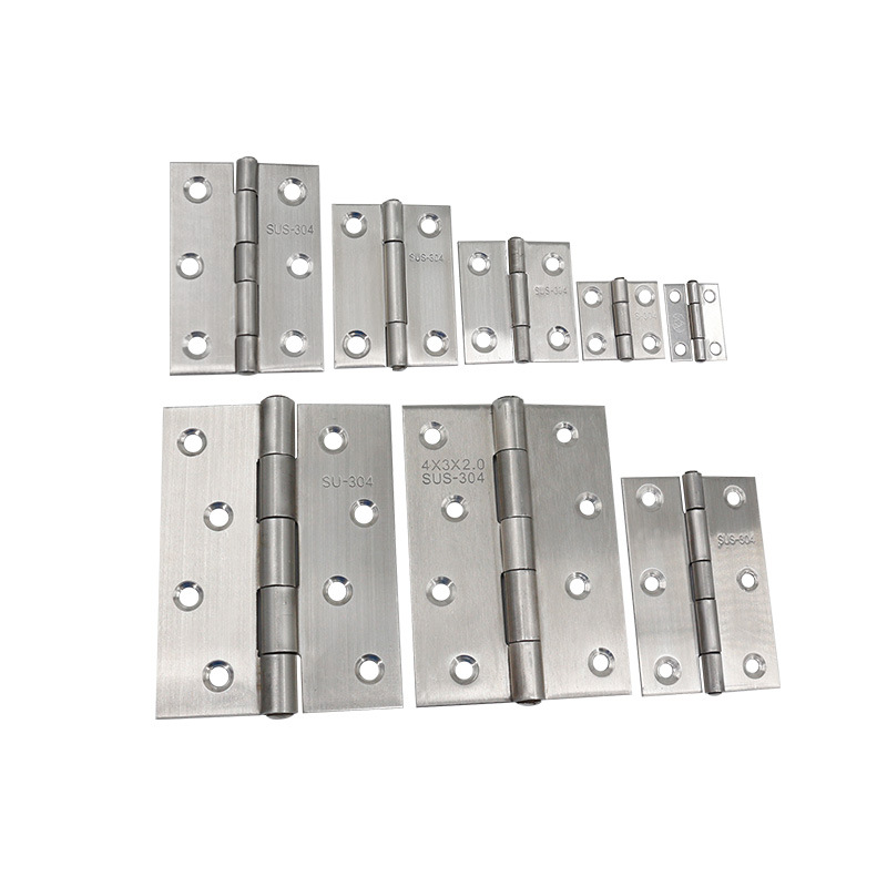 AW 1 pulgada 2 pulgadas 3 pulgadas 4 pulgadas bisagra de acero inoxidable grueso bisagra plana bisagra puerta y ventana plegable