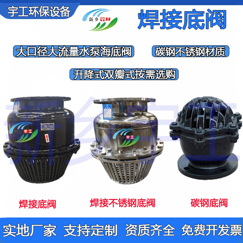 H42X-2.5法兰底阀水泵海底阀不锈钢大流量口径水笼头止回阀