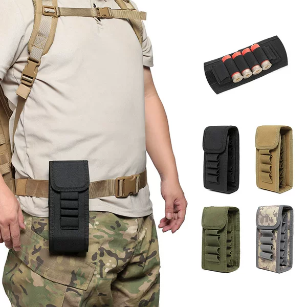 Cross-Border Portable 12g Bullet Bag Cs Outdoor Tactical 16-Shot Shotgun Storage Bag Multi-Functional Molle Accessory Bag