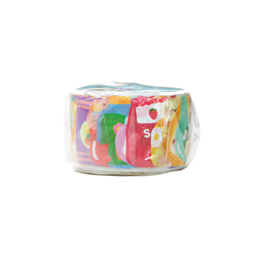Message: Vendor Fruity Machine Collage Tape Cute Cartoon Animal DIY Handbook Decorative Stickers 100 Pieces 8 Styles