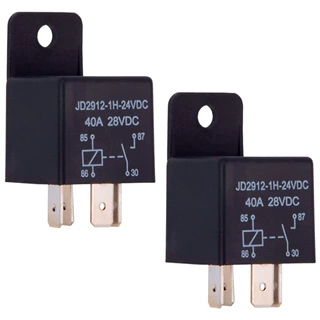 大功率继电器 dc24v JD2912汽车继电器40A/30A
