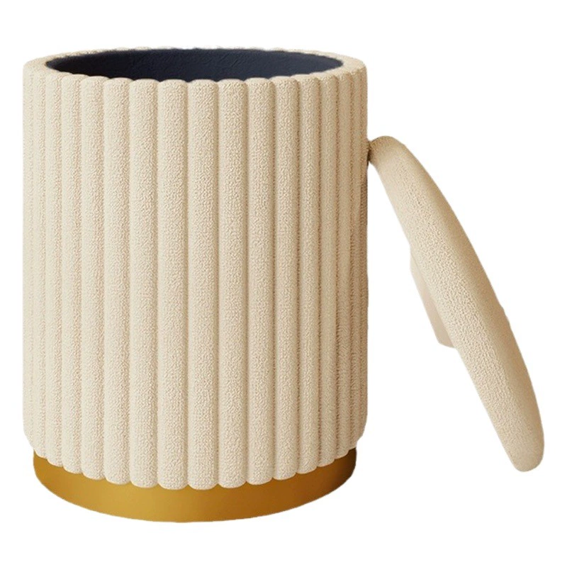 Макияж Табурет ins Cyber Популярный Круглый Табурет Спальня Современный Простой Хранение Макияж Стул Низкий Табурет Туалетный Стол