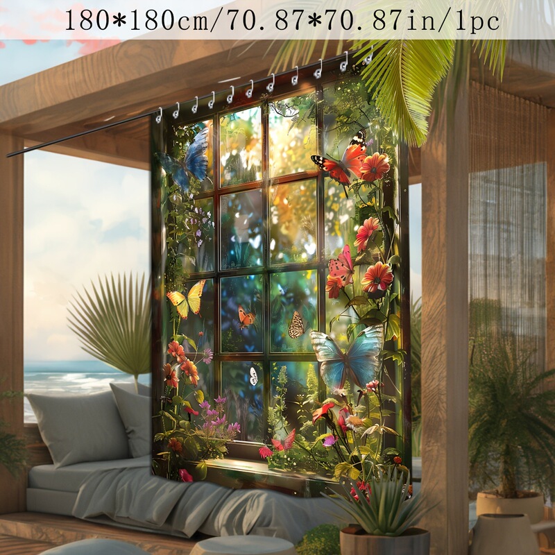 Yiwu Jit Delivery Outdoor Curtains Colorful Butterfly Hanging Paintings Temu Hot-Selling Shein Amazon Etsy Amazon