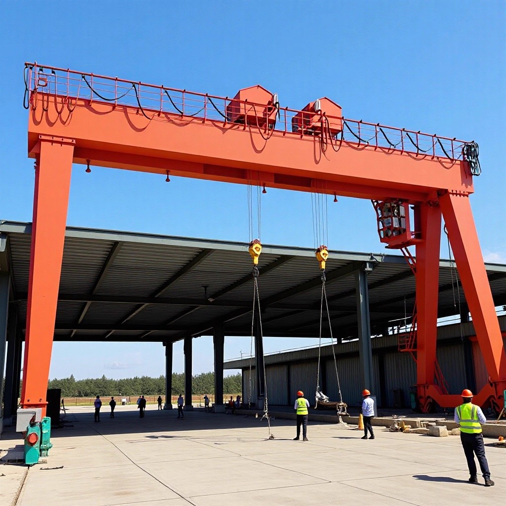 ME型双主梁门式起重机 有轨式双小车龙门吊行车 室外用驾驶室操作