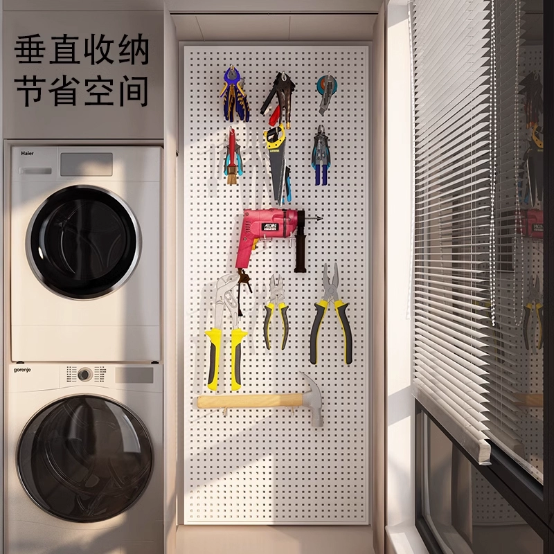 ✅Perforated board tool hanging wall panel storage rack stainless steel storage hole board station wall hanging hardware storage display hanging