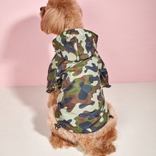 2025狗狗衣服小中大型犬雨披博美柯基四季小狗反光条迷彩宠物雨衣