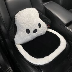 Winter Car Headrest Cute Cartoon Pacha Dog Waist Rest Car Cushion Car Interior Car Supplies Pillow Women