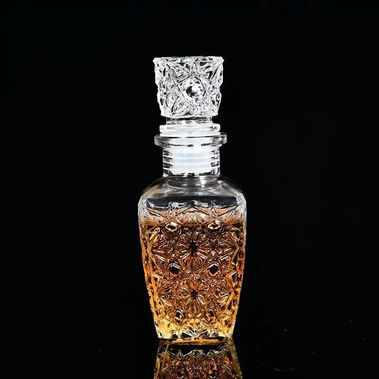 Fabricantes de vinos 50ml 1000ml botellas de prueba creativas botellas de vino rosado de diamante transparentes botellas de vino extranjero