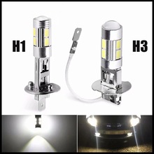 热销雾灯 H3 H1 10SMD 10LED5630高亮LED行车灯雾灯泡解码雾灯