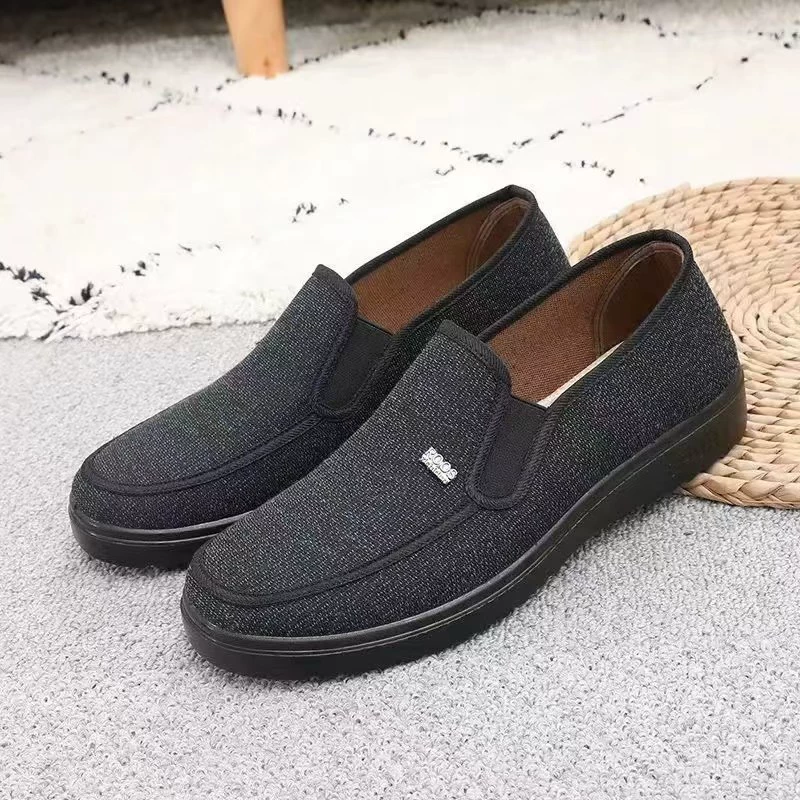 [Полиуретановая легкая подошва] Тканевые туфли Old Beijing с мягкой подошвой, туфли для папы, дышащие одинарные туфли, мужская повседневная обувь среднего и пожилого возраста