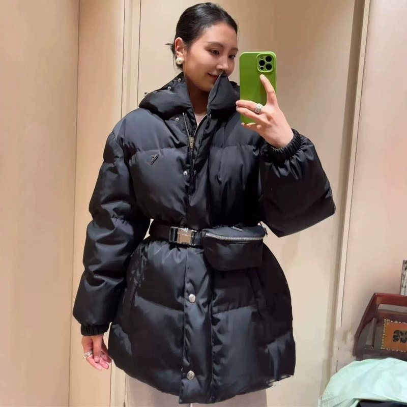 Foreign trade cross-border transit warehouse p women's recycled nylon waist bag ant waist duck down jacket