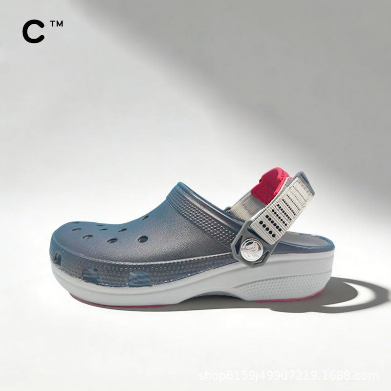 Cross Cheetah Clogs Tan Jianci's Same Model Outdoor Flat Closed-Toe Slippers, Durable and Comfortable Casual Sandals
