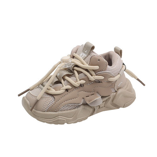 Spring and Autumn New Children's Sports Shoes Boys' Breathable Mesh Shoes Korean Version Girls' Dad's Shoes Kindergarten Running Shoes Wholesale