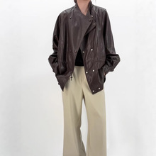 2025秋季新款海宁真皮皮衣女中长款进口全植鞣绵羊皮韩版休闲外套