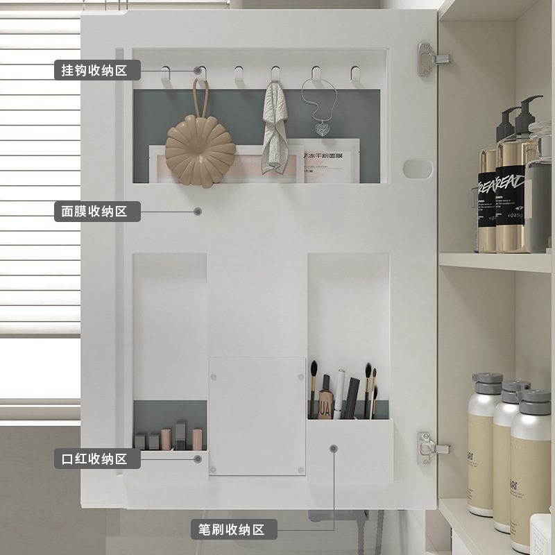 Acero inoxidable doble cajón impermeable doble lavabo lavabo baño combinado lavabo cerámico lavabo integral image 3