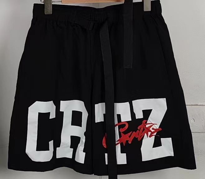 Shorts de playa de secado rápido con letras negras