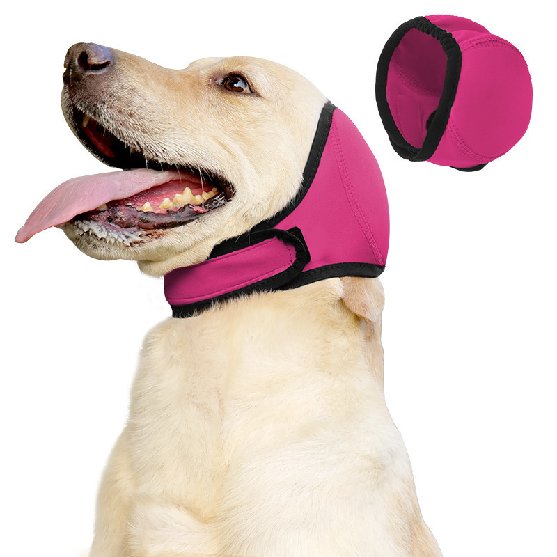 ペット犬のイヤーマフ、夏の水泳、防水ヘッドギア、騒音低減、防音、犬の感情を落ち着かせるヘッドギア、恐怖防止|undefined