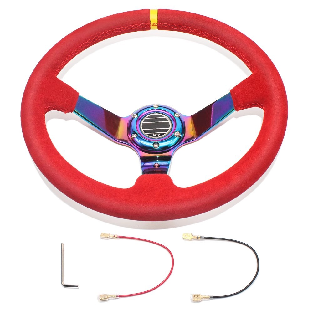 14 inch Sparco Universal Racing Deep Dish Steering Wheel