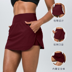 欧米の修身速乾テニスのスカートは腰が高くて痩せています。