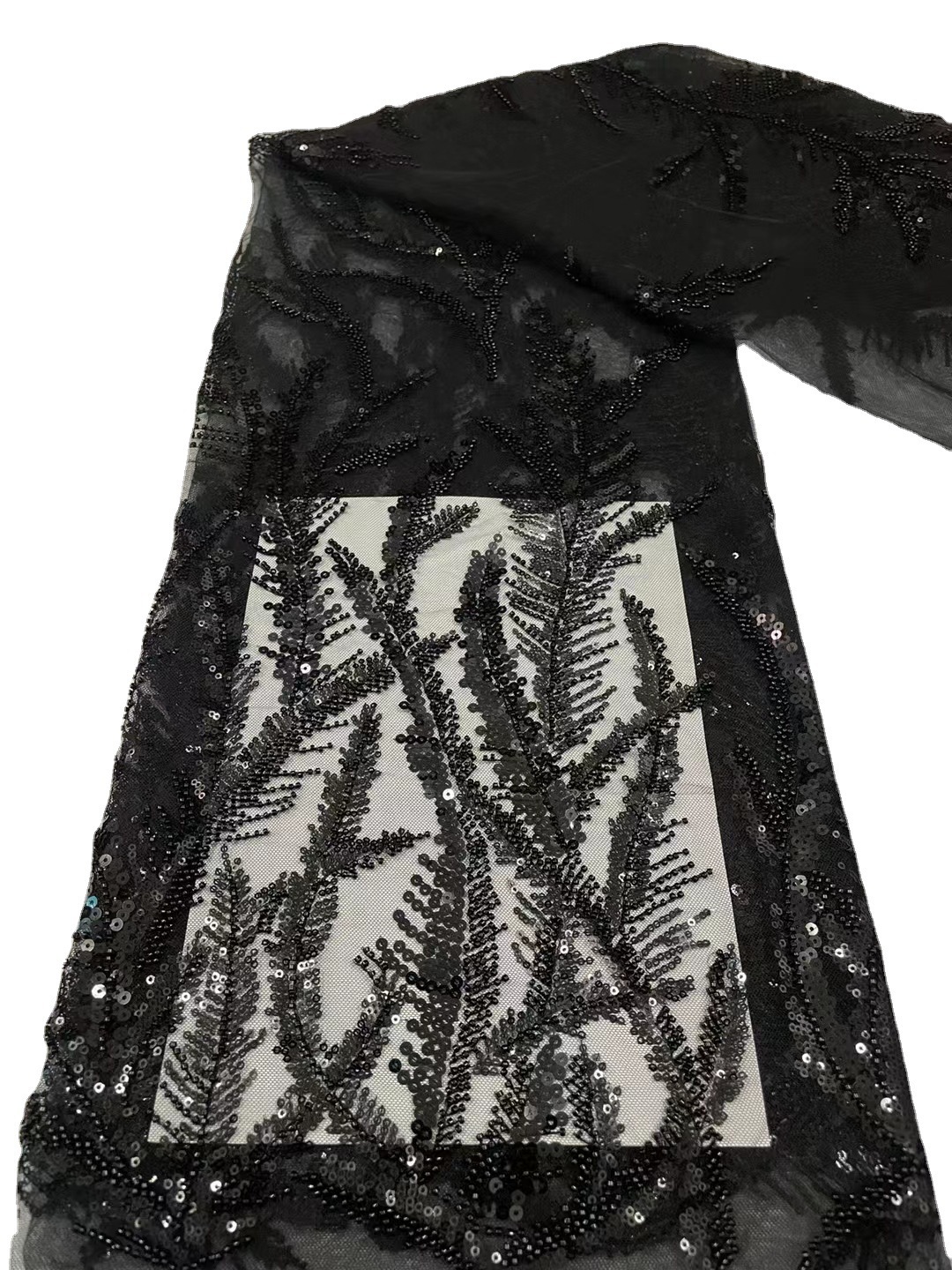 Boda sirena vestido de noche brillante tela bordada lentejuelas colores desordenado tatuaje bordado transparente malla encaje JX2435