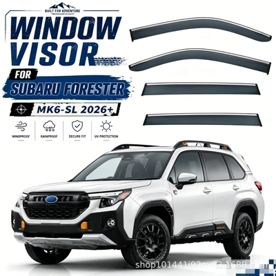 Cross-Border Applicable for 2019-2026 Subaru Forester Window Rain Guards Subaru Forester Rain Visors