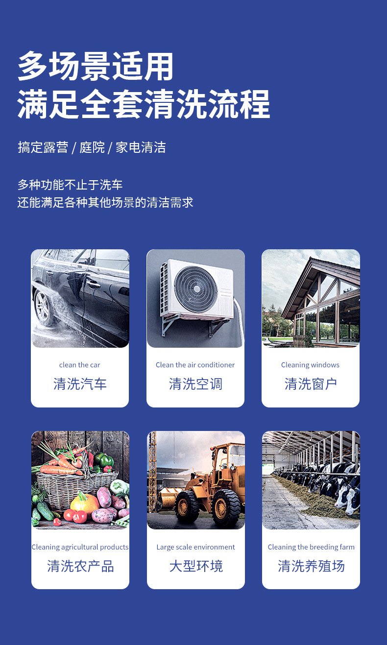 Wireless Car Washing Machine Portable Car High-Pressure Water Gun High-Power Car Lithium Battery Household Electric Car Washing Artifact