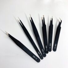 不锈钢ESD镊子esd尖头维修工具挑燕窝毛嫁接睫毛精密镊子
