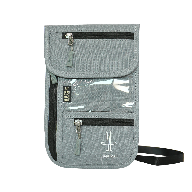 Bolsa de identificación titular del pasaporte titular de la tarjeta de viaje multifuncional bolsa de boleto portátil bolso del teléfono móvil billetera crossbody unisex