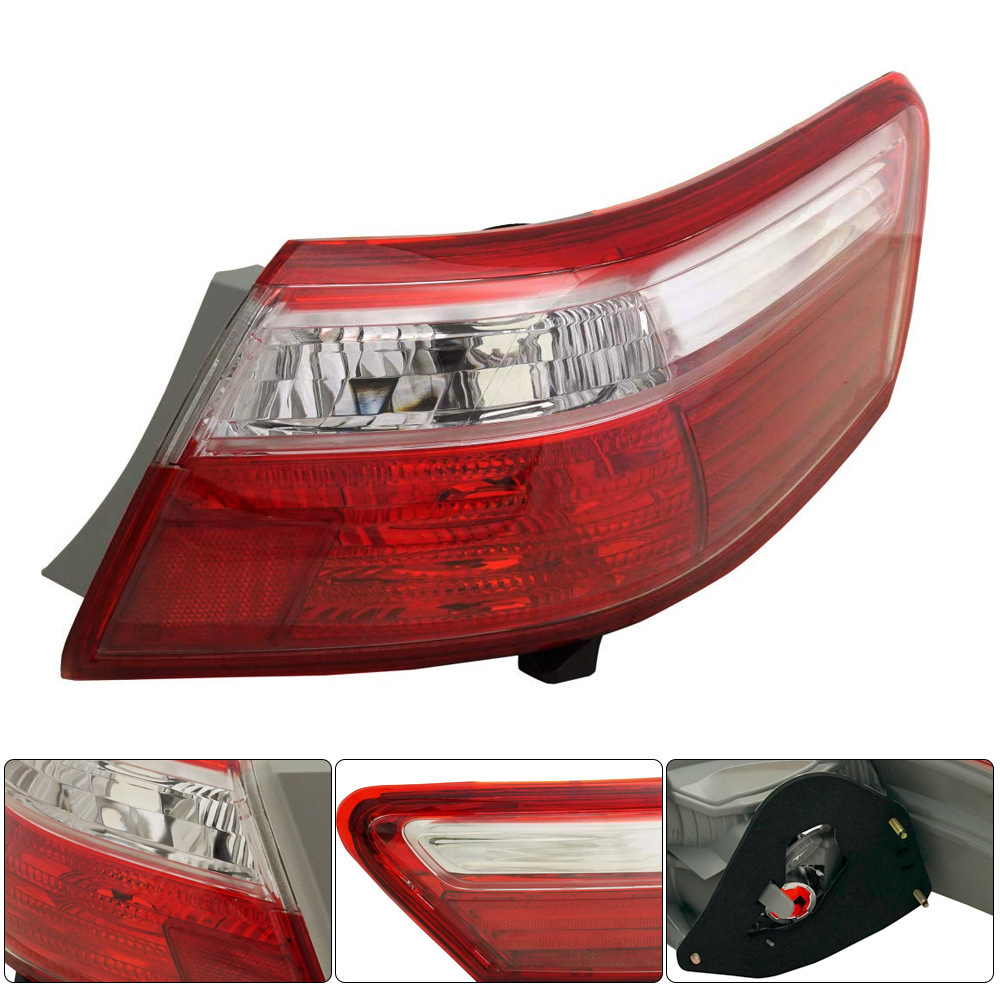 Aplicable a Toyota Camry 2007 / 08 / 09 años de luz trasera semieconjunto de luces de marcha atrás izquierda y derecha luces de freno de freno de aluminio