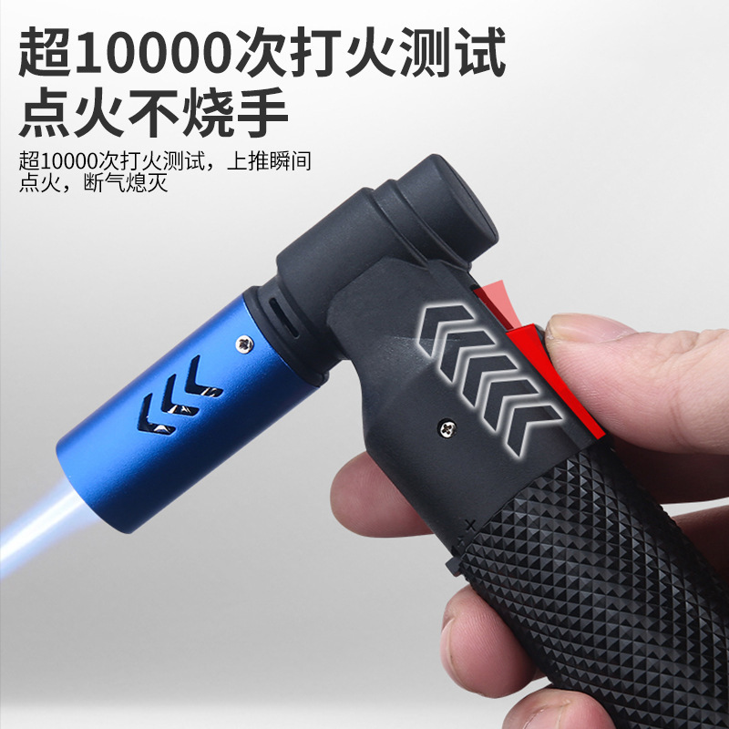 百誠の新型の越境卸売りの小型の直沖金属の空気入れのシガーのライターの屋外の携帯の高温の噴火銃|undefined
