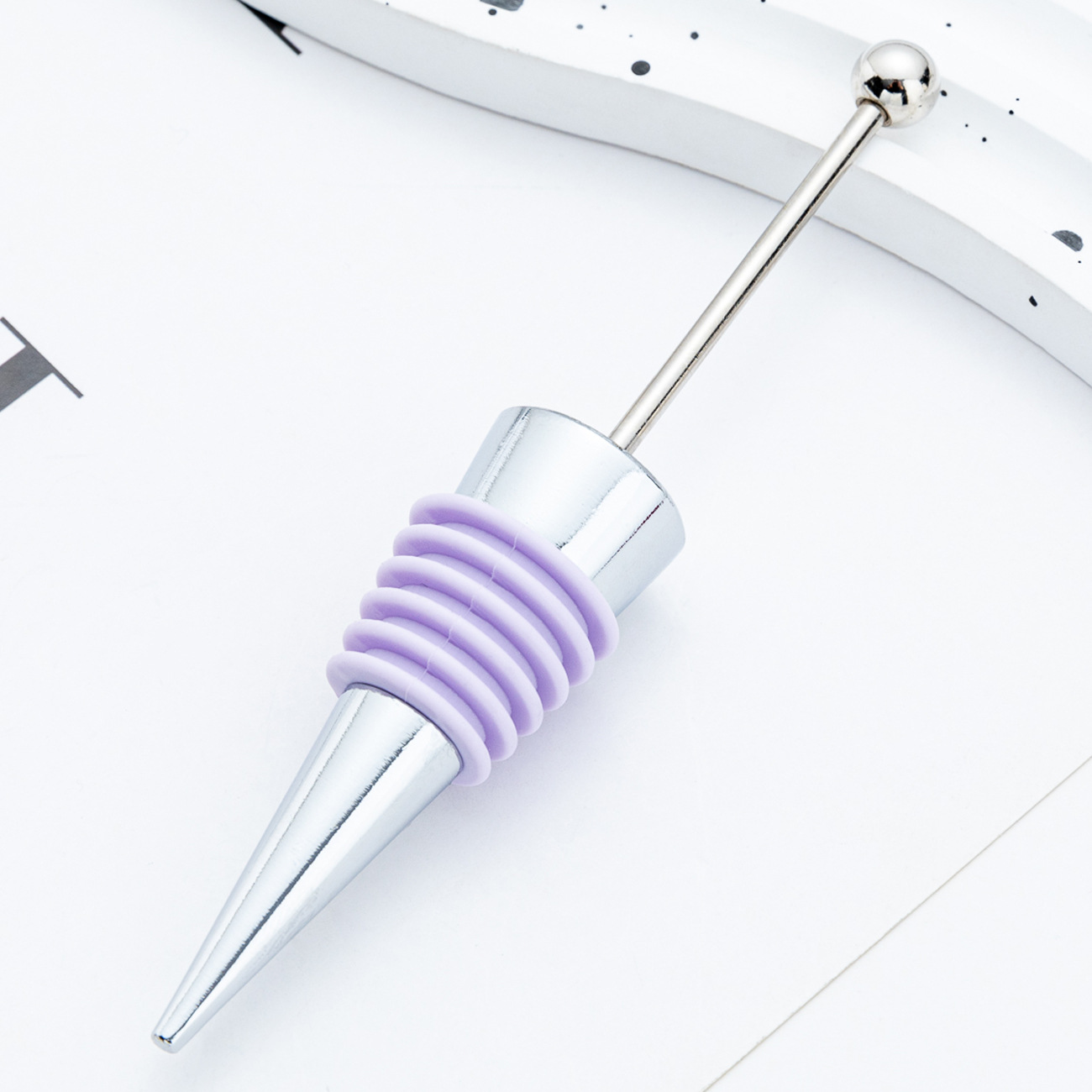 Transfronterizo DIY cuentas tapones de vino tapones de vino tapones de champán tapones de silicona tapones de aleación de vino al por mayor