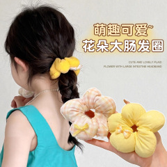 儿童花朵蝴蝶结大肠发圈女童可爱丸子头发绳女童头绳宝宝皮筋发饰