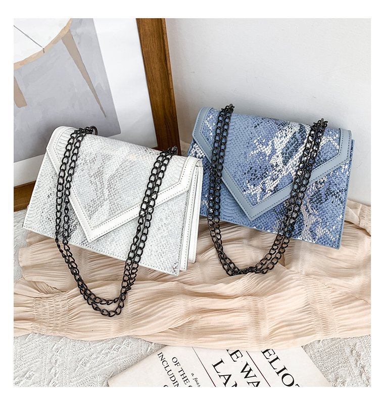 Snake Pattern Shoulder Bag For Women Vintage European Style_voghion.com