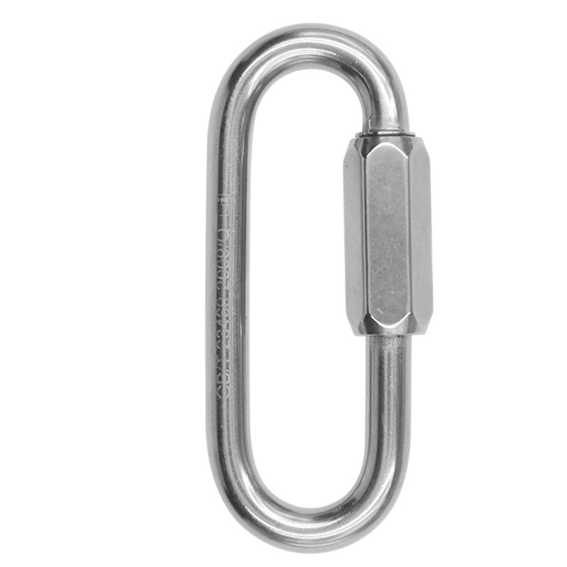 Stainless Steel O-Shaped Outdoor Climbing Main Lock Hook Professional Mountaineering Carabiner Clip Lock Main Lock