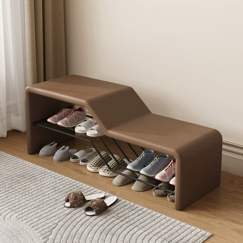 Скамейка для переобувания в прихожей для домашнего использования, легкая роскошная длинная скамейка, подходящая для небольших помещений, может использоваться как скамейка для сидения или скамейка для переобувания у входа, настраиваемая.