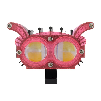 Pink and Black Electric Vehicle, Motorcycle headlights, headlights
