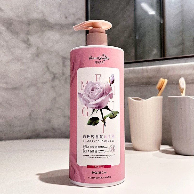 卸売および小売シャワージェル大容量パープルロータスチャームスキンシャワージェルロータス1Lロングラスティングフレグランスシャワージェル|undefined