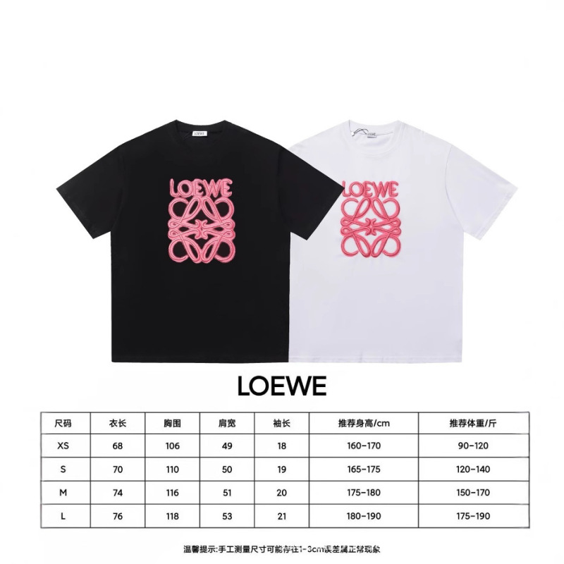 跨境25ss罗家高品质刺绣logo宽松纯棉短袖男女款圆领时尚百搭T恤|undefined