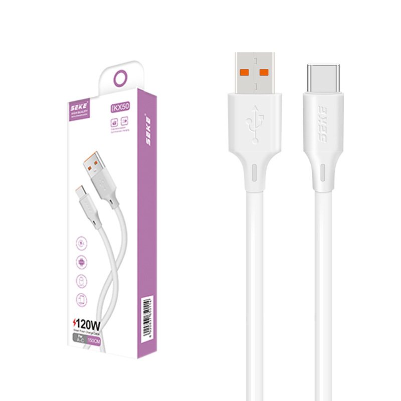 Cable de datos de carga rápida de 120W totalmente compatible con goma suave, carga súper rápida de 6A, adecuado para cables de carga de teléfonos móviles Huawei y Apple 16.