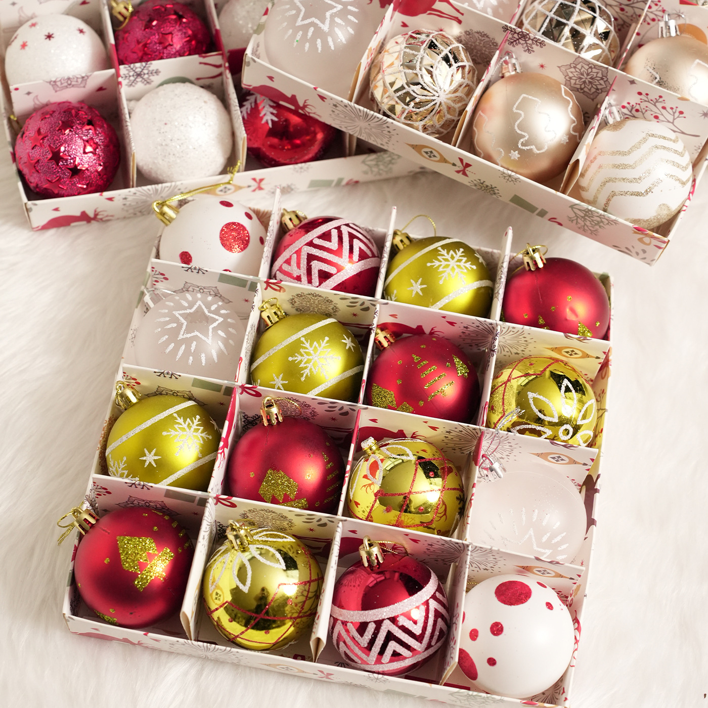 Transfronterizos 6CM Navidad colgante paquete caja de decoración del árbol de Navidad decoración de la atmósfera festiva decoración colgante image 3