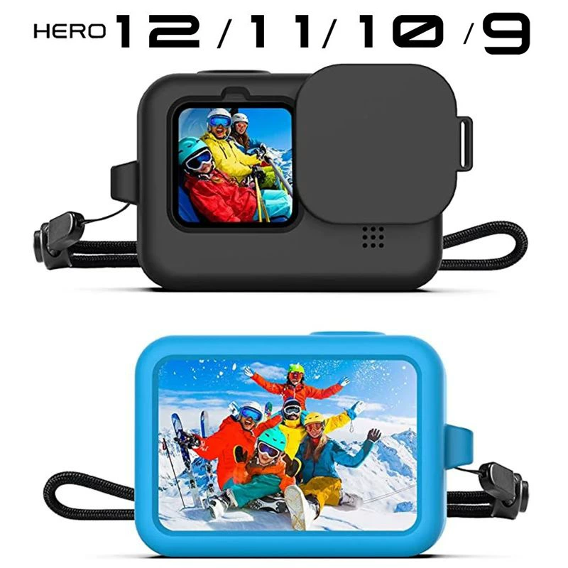 Silicone rubber sleeve, protective case, protective camera, lens with accessories, fall protection