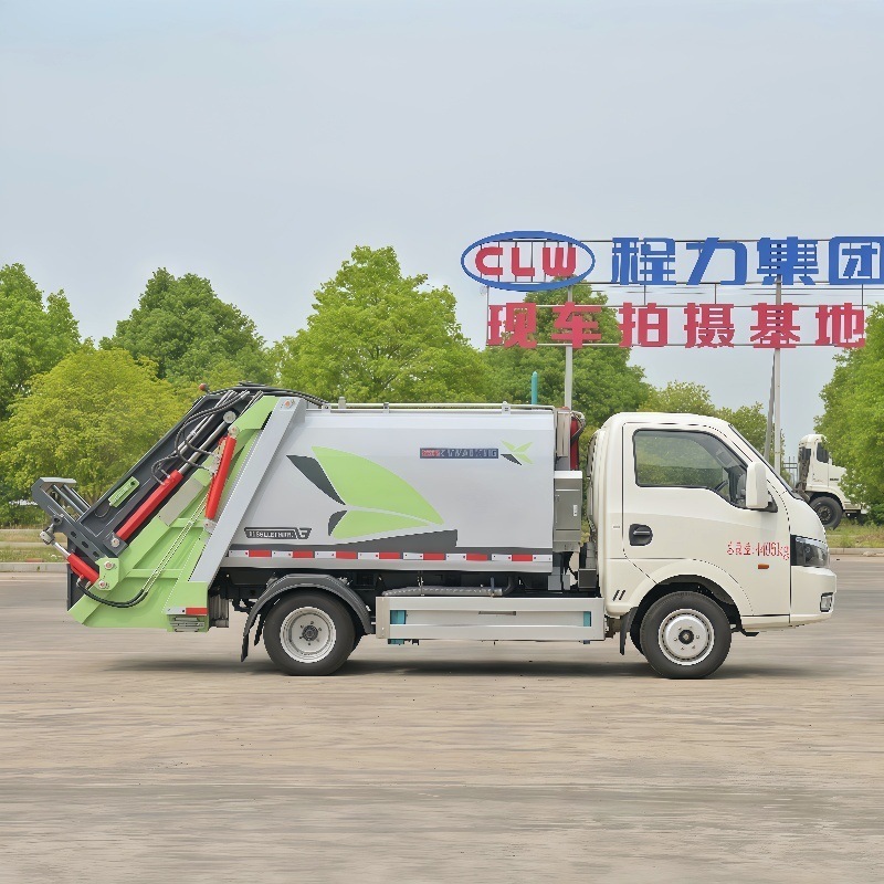 Export Electric Self-Loading Garbage Truck 6-Cubic-Meter Garbage Truck Municipal Sanitation Street Garbage Truck New Offer