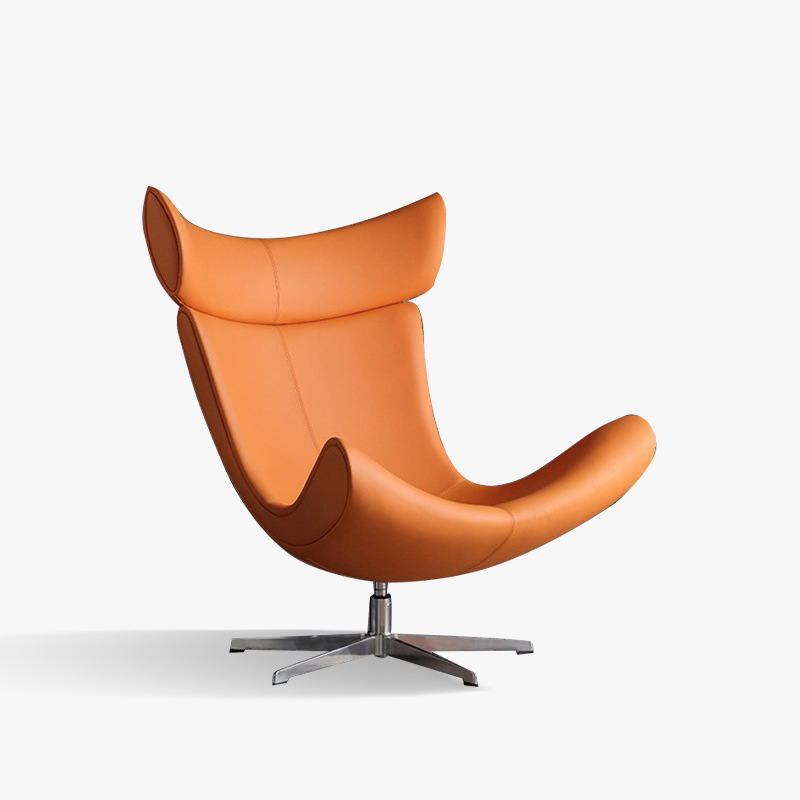 Snail revolving chair single sofa luxurious leather tiger chair balcony modern minimalist living room lazy person leisure recliner chair