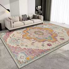 地毯客厅跨境波斯民族风水洗底仿羊绒地毯加厚隔凉装饰地毯现货
