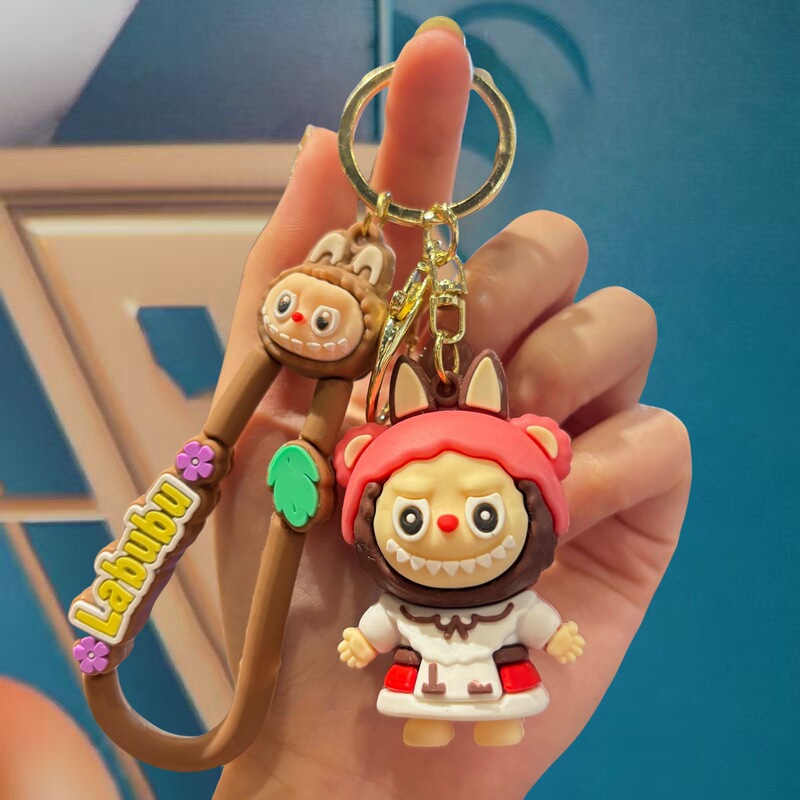 跨境拉布布可爱系列钥匙扣创意公仔坐姿汽车背包挂饰地摊礼品批发|undefined