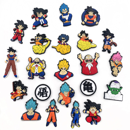 Dragon Ball Crocs Shoe Flower PVC Shoe Flower Shoe Buckle Bracelet Strap DIY Shoes Clothing Accessories Accessories