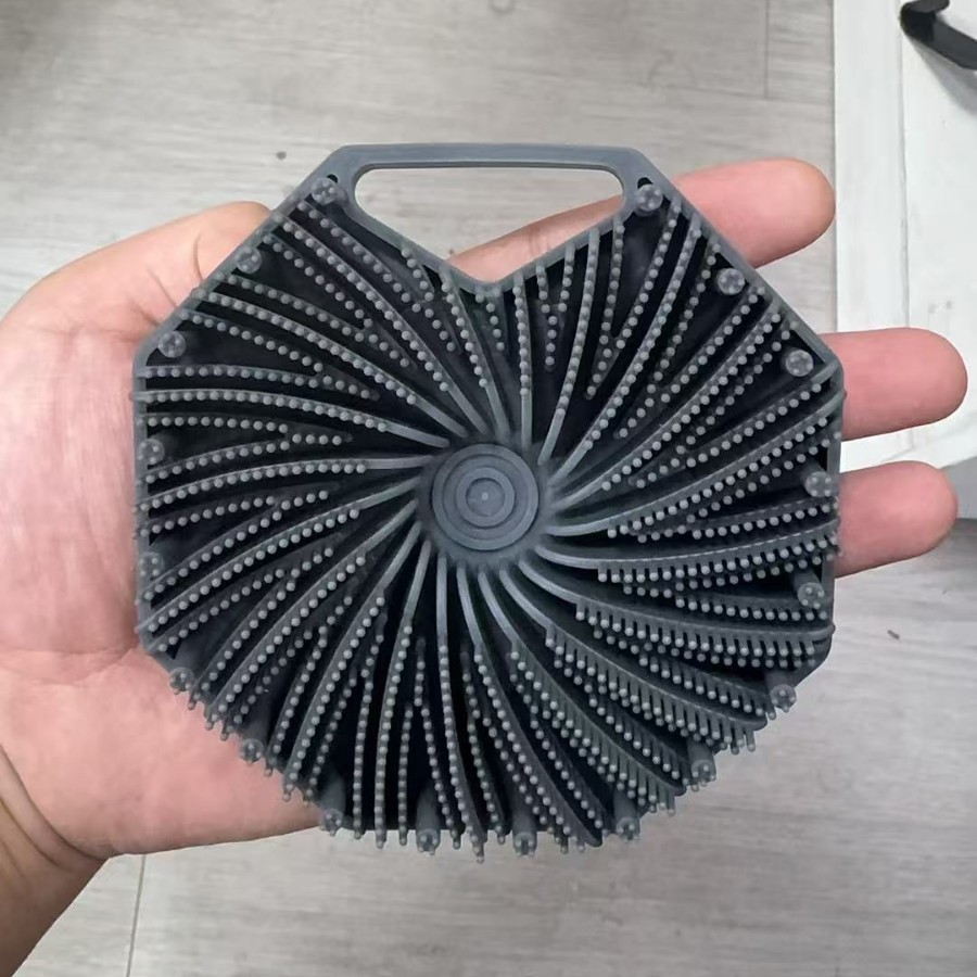 그레이 팔각형 브러쉬 [opp 포장]